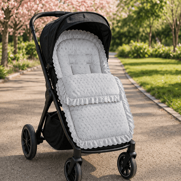 Broderie Anglaise Footmuff / Cosy Toes Compatible With Puggle - For Your Little One