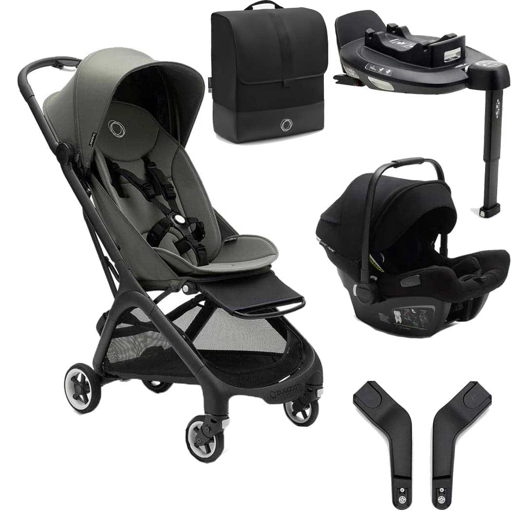 Bugaboo Butterfly + Turtle And Base Travel System Bundle - Forest Green (FREE Transport Bag!) - For Your Little One