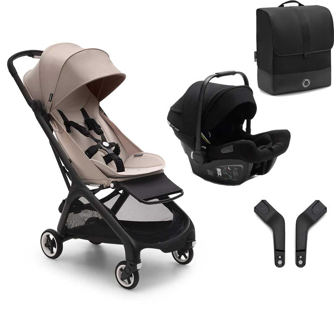 Bugaboo Butterfly + Turtle Travel System Bundle - Desert Taupe (FREE Transport Bag!) - For Your Little One