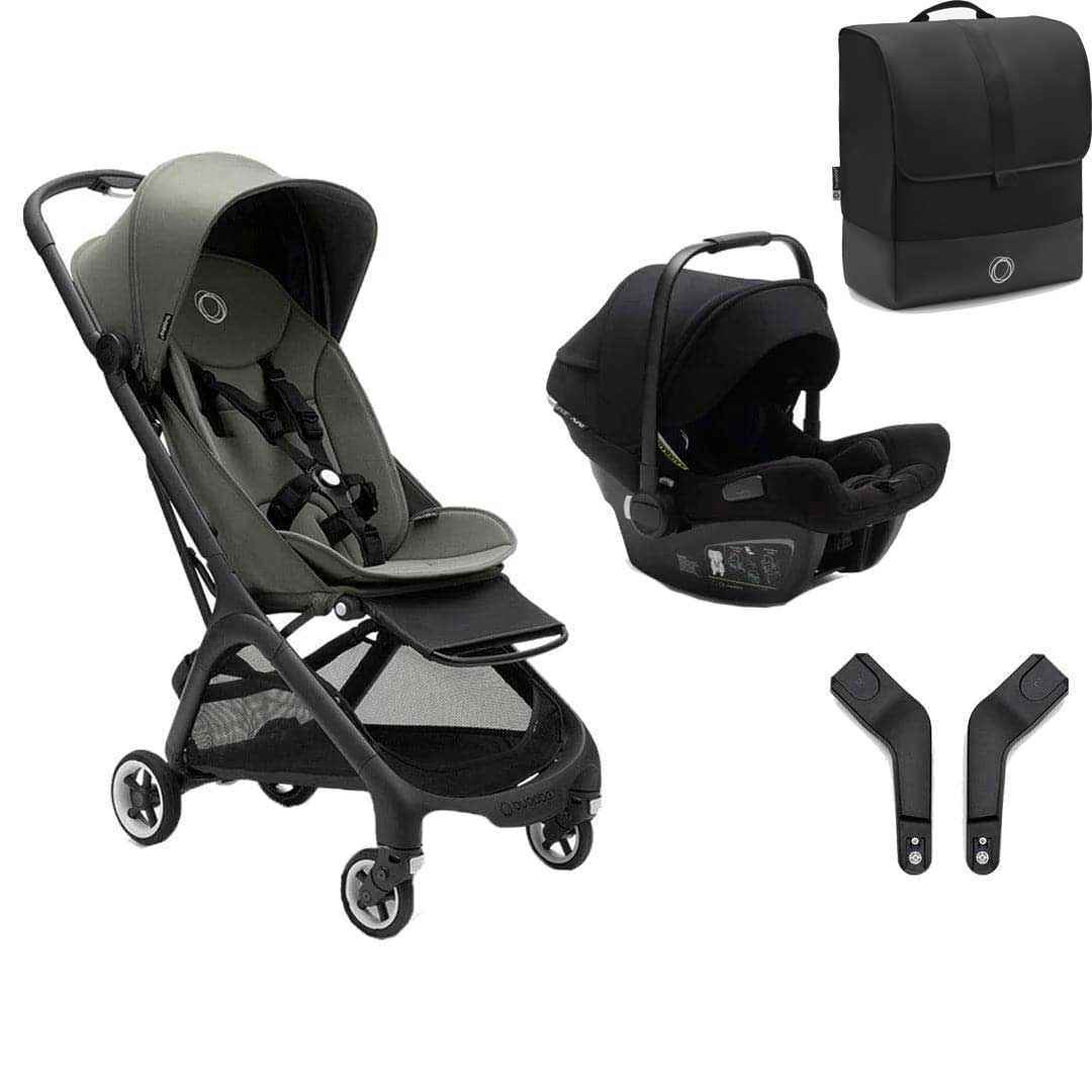 Bugaboo Butterfly + Turtle Travel System Bundle - Forest Green (FREE Transport Bag!) - For Your Little One