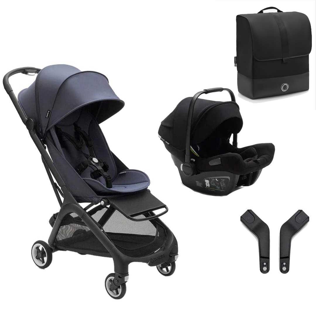 Bugaboo Butterfly + Turtle Travel System Bundle - Stormy Blue (FREE Transport Bag!) - For Your Little One