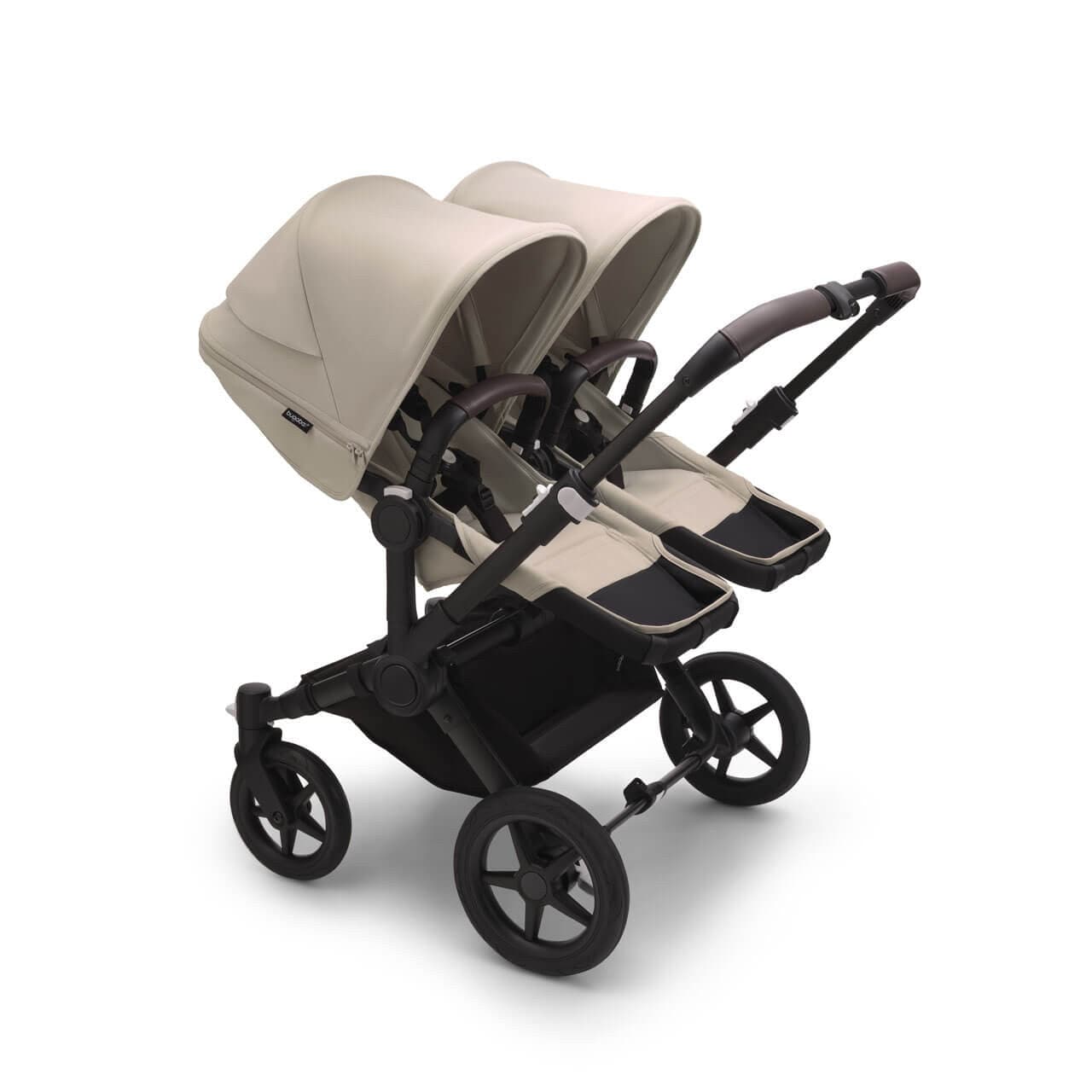 Bugaboo Donkey 5 Twin Complete Travel System + Turtle Air - Black/Desert Taupe   