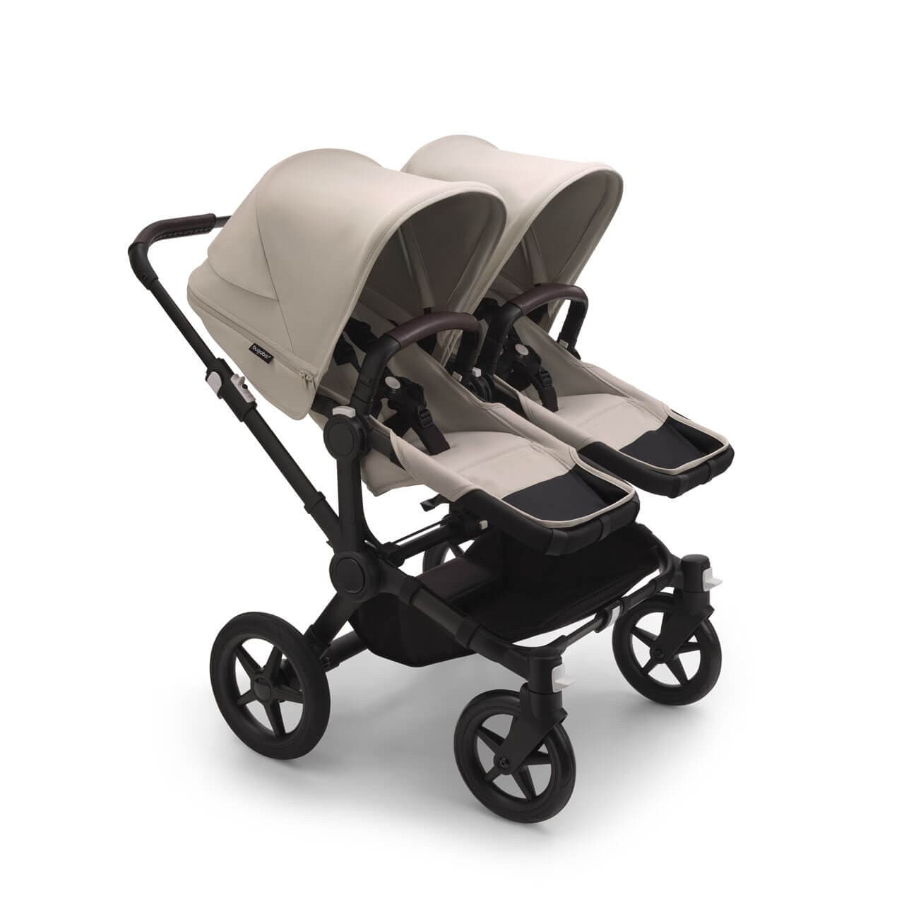 Bugaboo Donkey 5 Twin Complete Travel System + Turtle Air - Black/Desert Taupe   