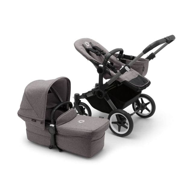 Bugaboo Donkey 5 Duo Complete Travel System + Turtle Air - Graphite/Grey Melange - For Your Little One