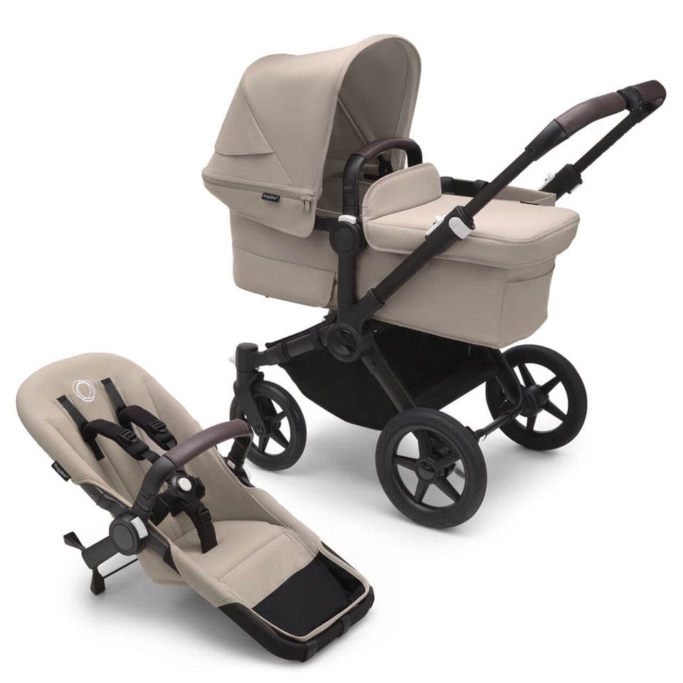Bugaboo Donkey 5 Mono Complete Pushchair - Black/Desert Taupe -  | For Your Little One