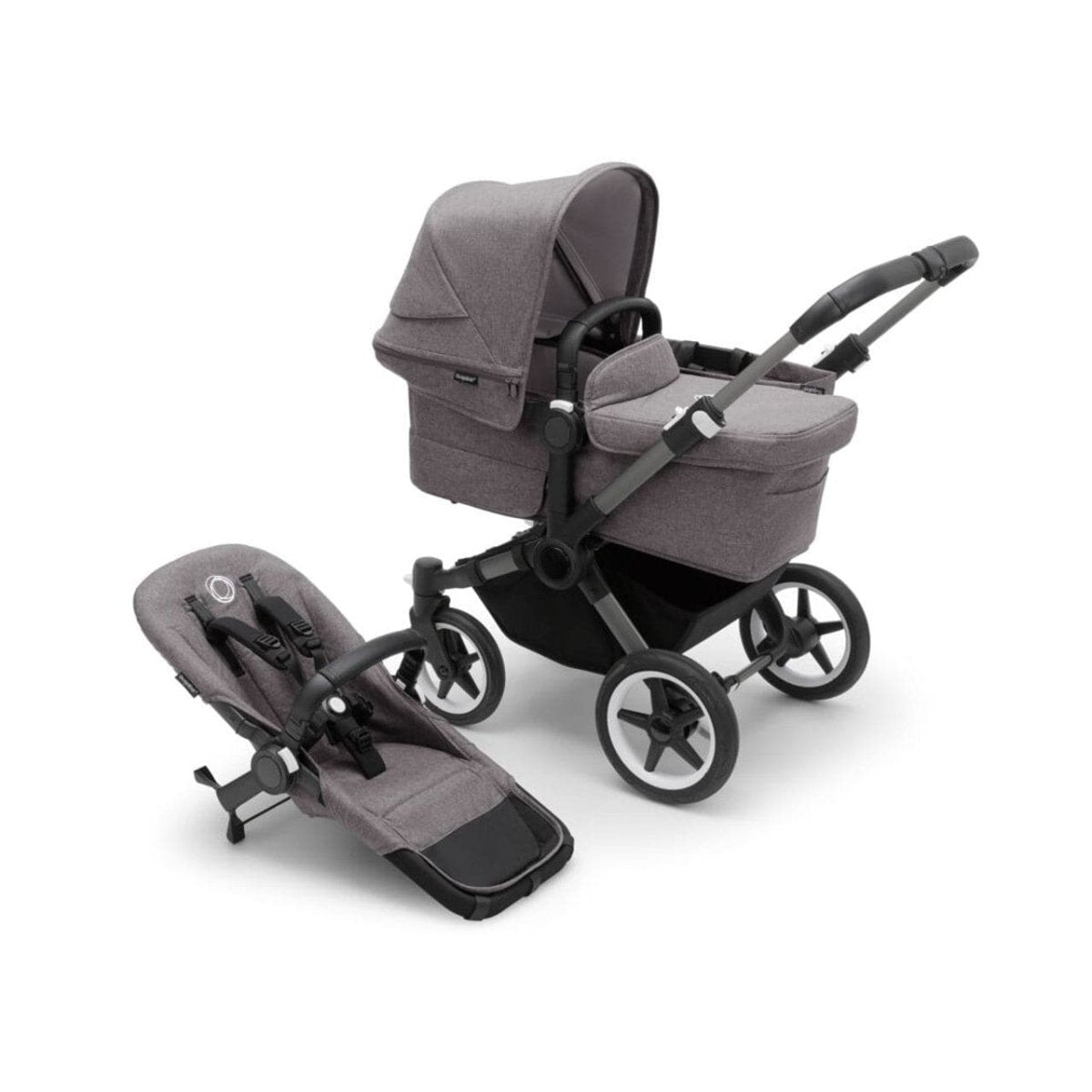 Bugaboo Donkey 5 Mono Complete Pushchair - Graphite/Grey Melange - For Your Little One