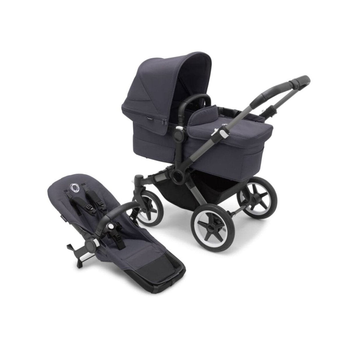 Bugaboo Donkey 5 Mono Complete Pushchair - Graphite/Stormy Blue - For Your Little One