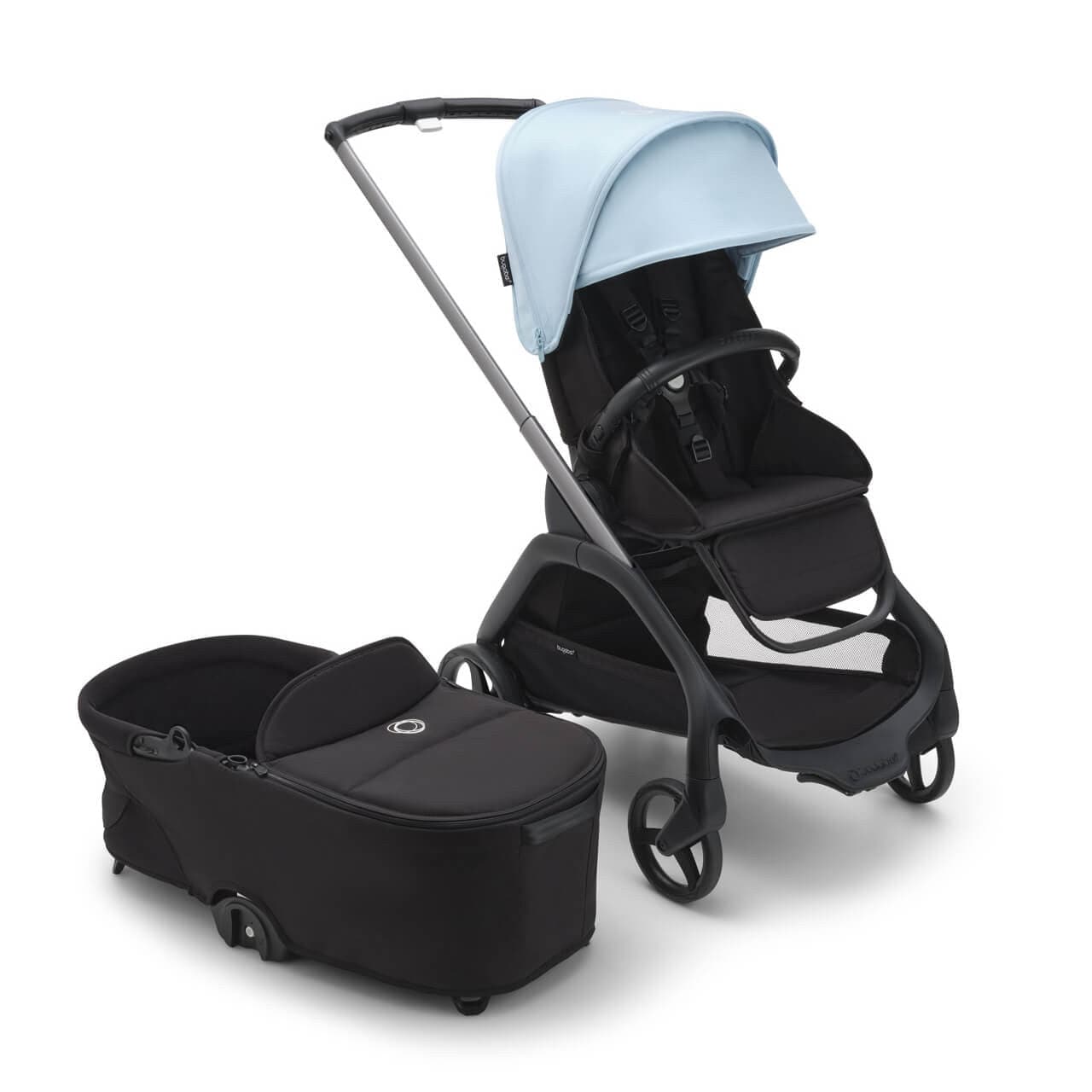 Bugaboo Dragonfly Complete Pushchair And Carrycot - Skyline Blue   