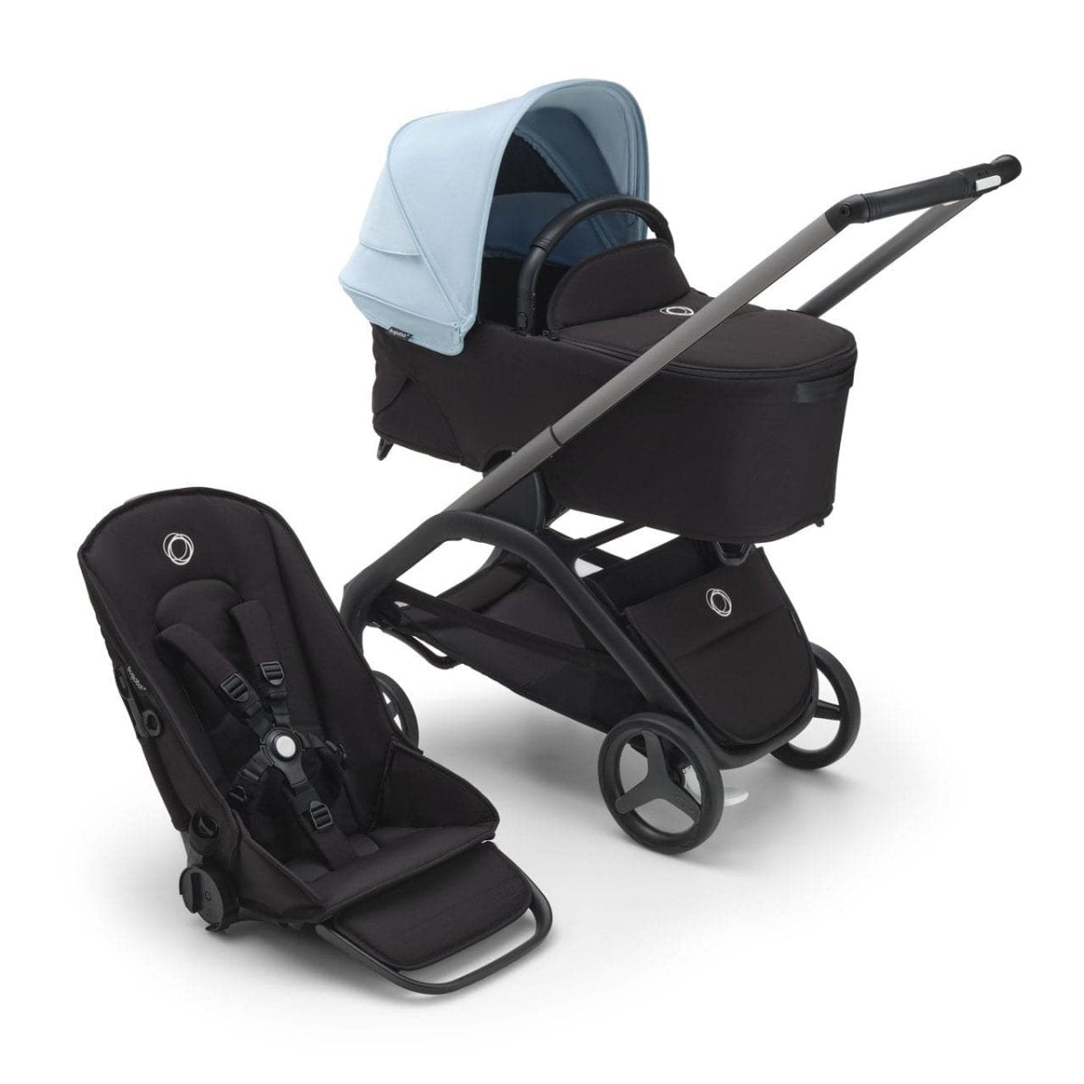 Bugaboo Dragonfly Complete Pushchair And Carrycot - Skyline Blue - For Your Little One