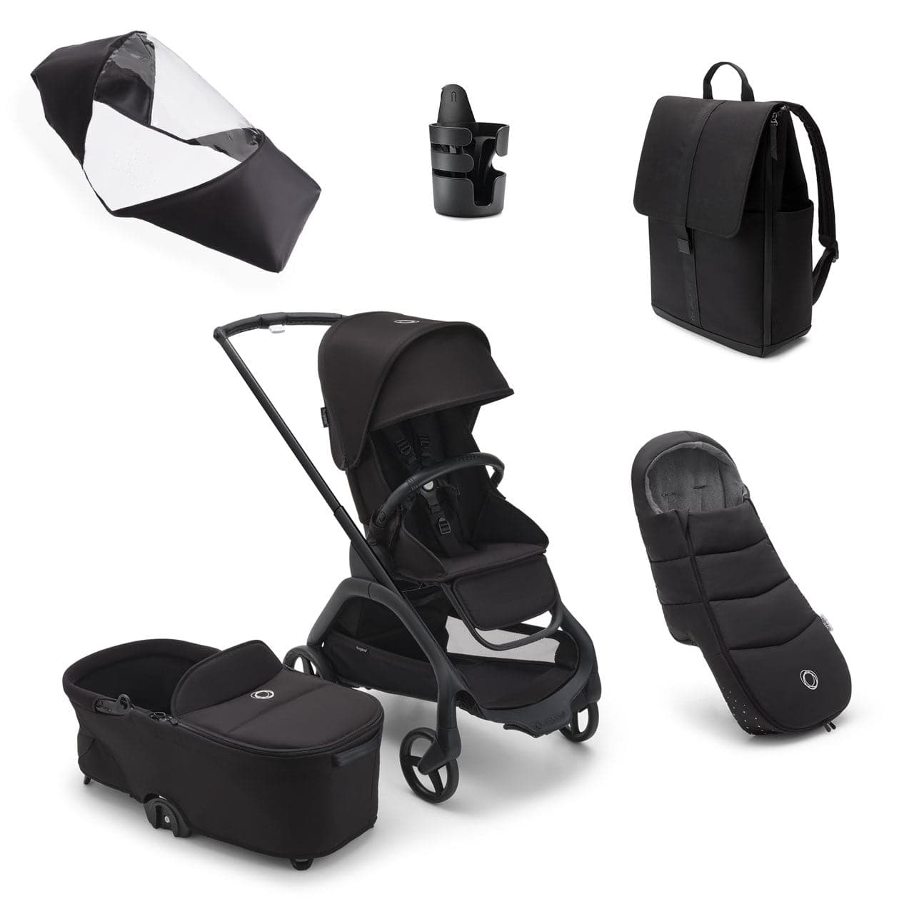Bugaboo Dragonfly Essential Travel System Bundle - Midnight Black - For Your Little One