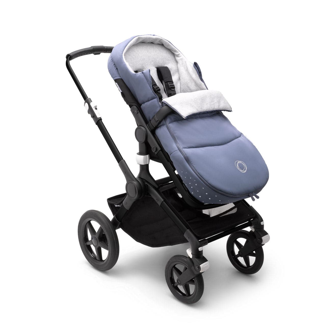 Blue melange hotsell bugaboo footmuff