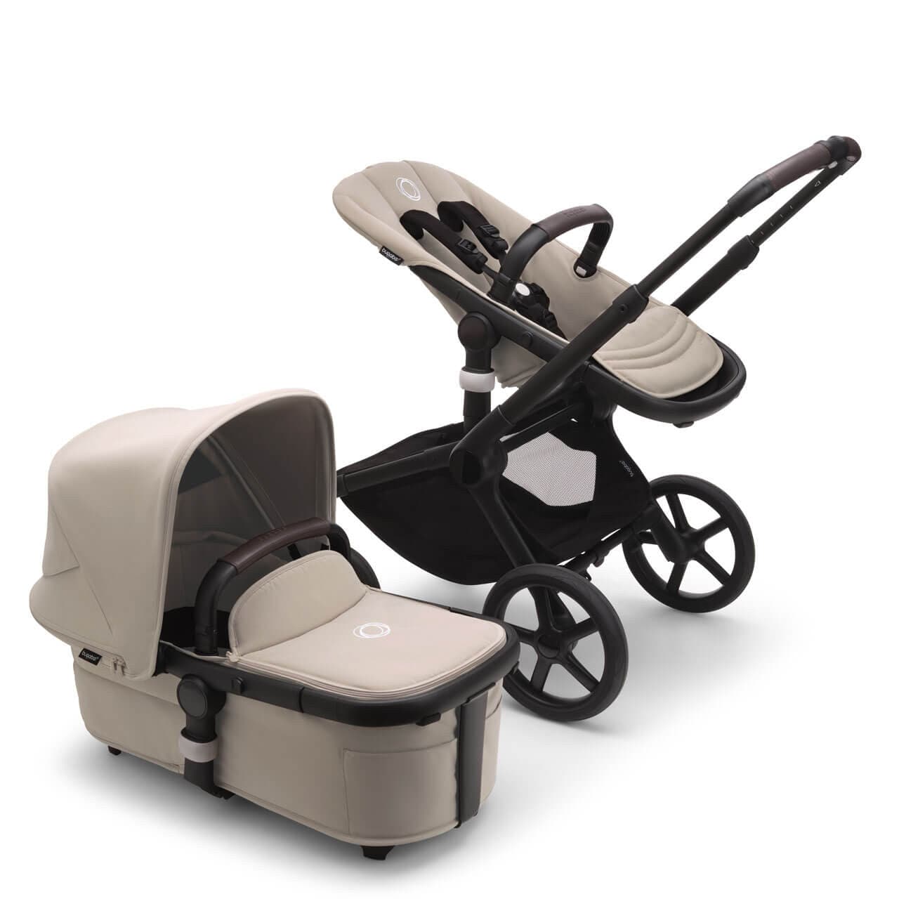 Bugaboo Fox 5 Complete Pushchair - Black / Desert Taupe -  | For Your Little One