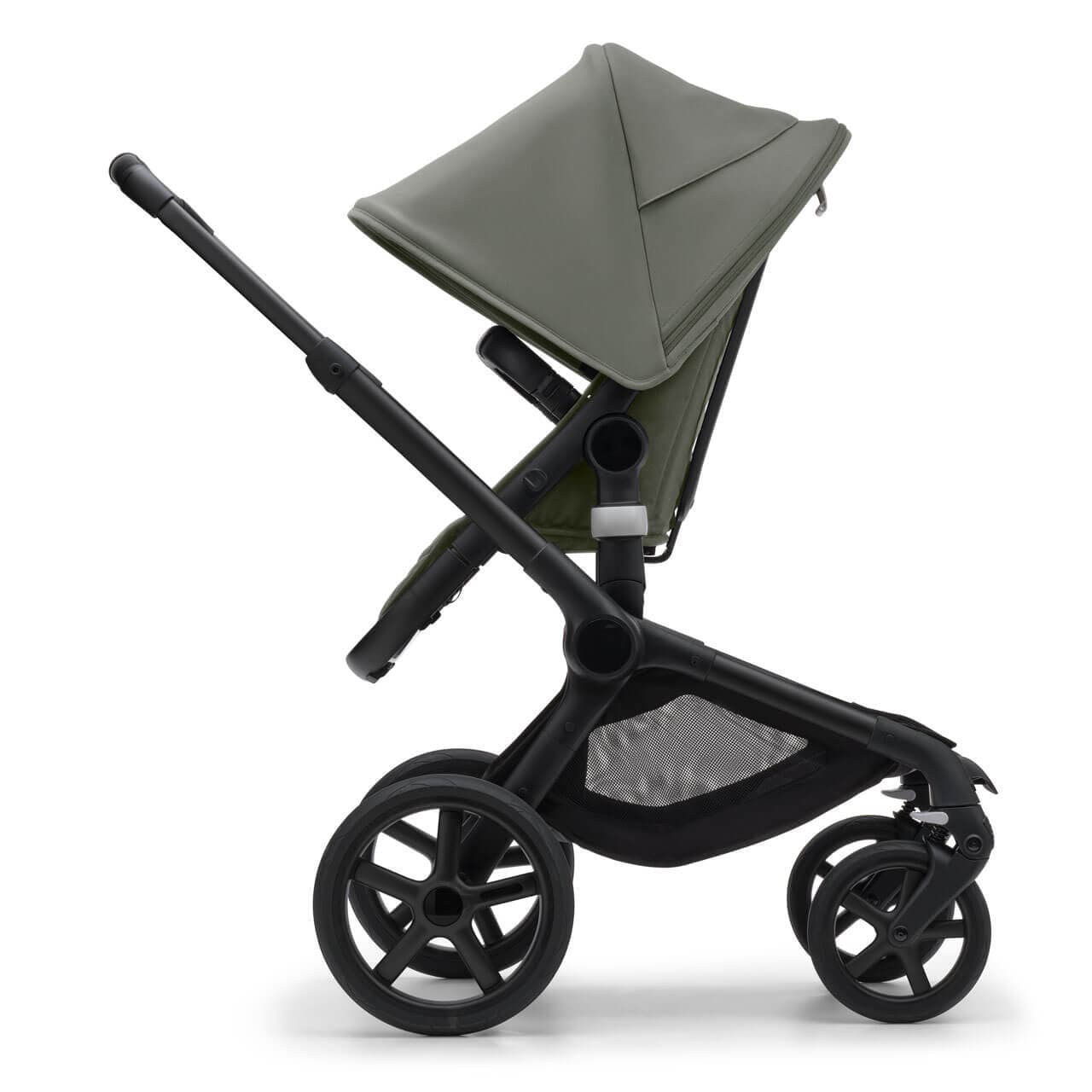 Bugaboo Fox 5 Essential Travel System Bundle - Black/Forest Green   