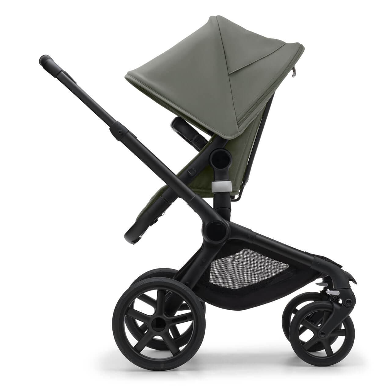 Bugaboo Fox 5 Complete Travel System + Turtle Air & 360 Base - Black/Forest Green -  | For Your Little One