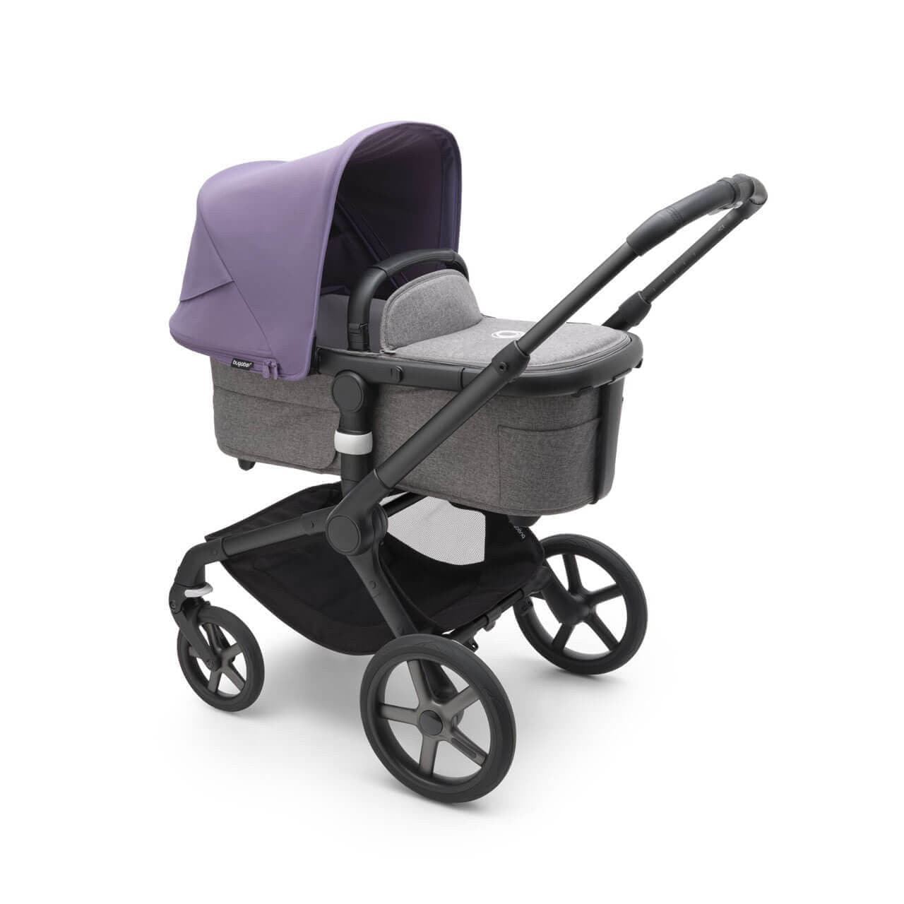 Bugaboo Fox 5 Complete Pushchair Black/Grey Melange - Choose Your Canopy - For Your Little One