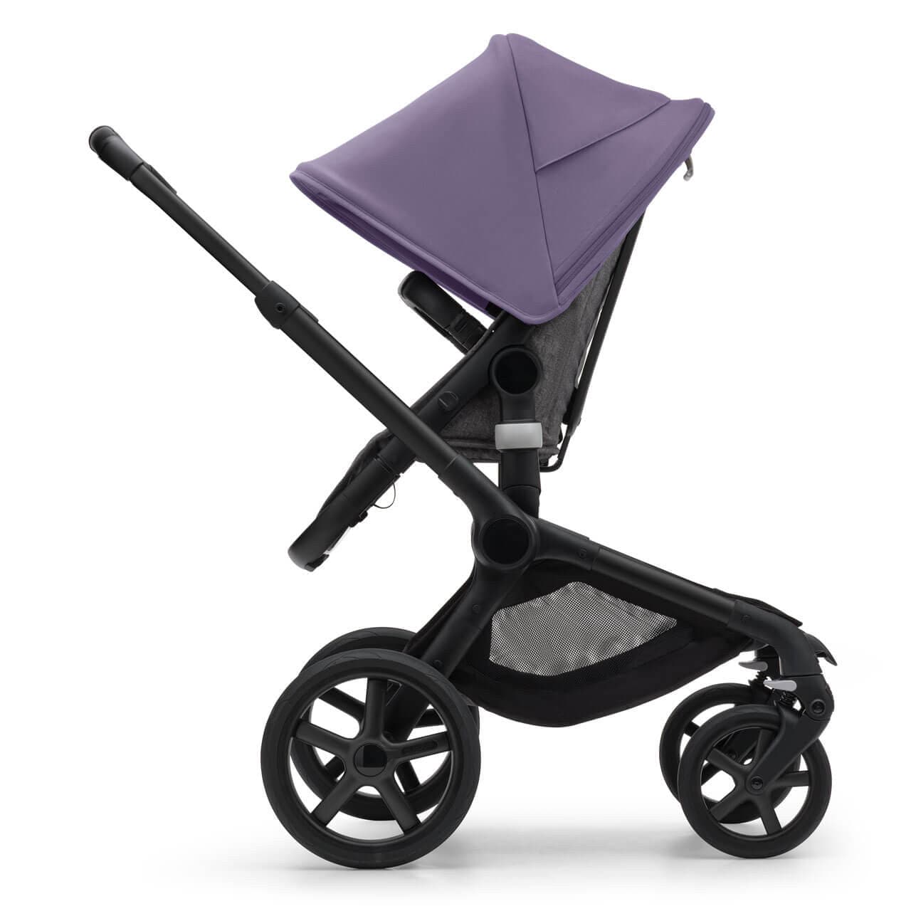 Bugaboo Fox 5 Complete Pushchair Black/Grey Melange - Choose Your Canopy   