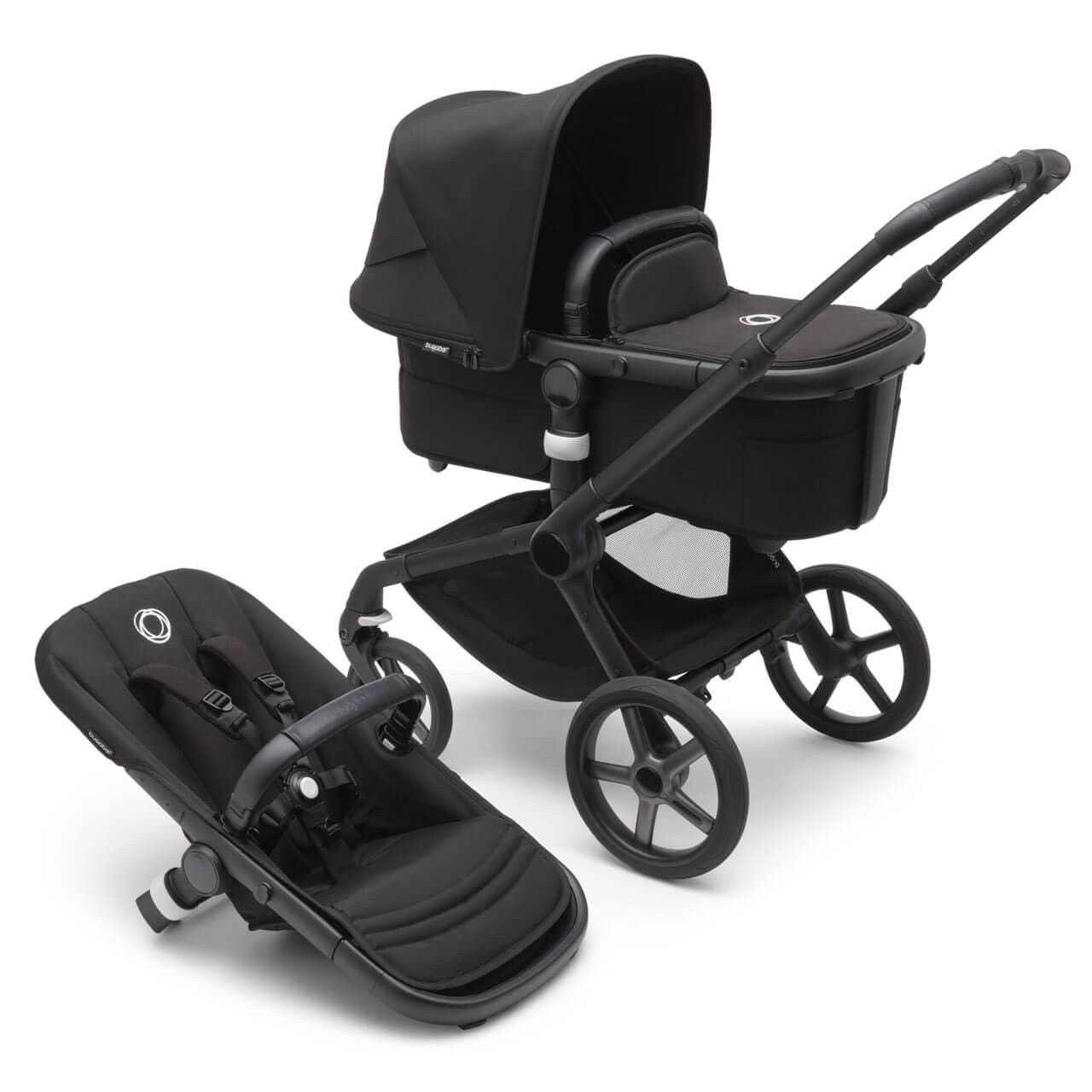Bugaboo Fox 5 Complete Pushchair - Black / Midnight Black - For Your Little One