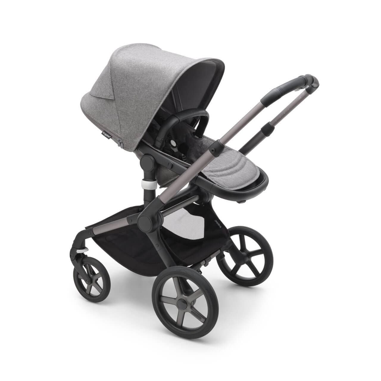 Bugaboo Fox 5 Complete Travel System + Turtle Air & 360 Base - Graphite/Grey Melange -  | For Your Little One