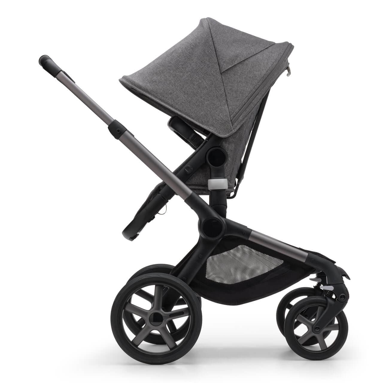 Bugaboo Fox 5 Complete Pushchair - Graphite/Grey Melange   