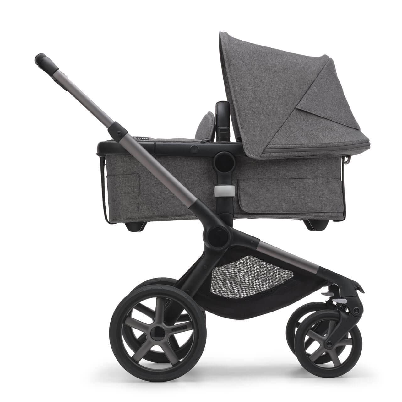 Bugaboo Fox 5 Complete Travel System + Turtle Air & 360 Base - Graphite/Grey Melange - For Your Little One