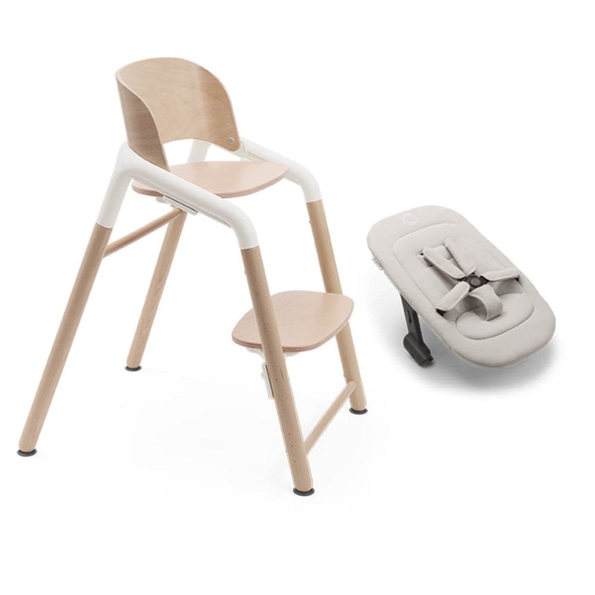 Bugaboo Giraffe Highchair + Newborn Set - Neutral Wood/White - For Your Little One