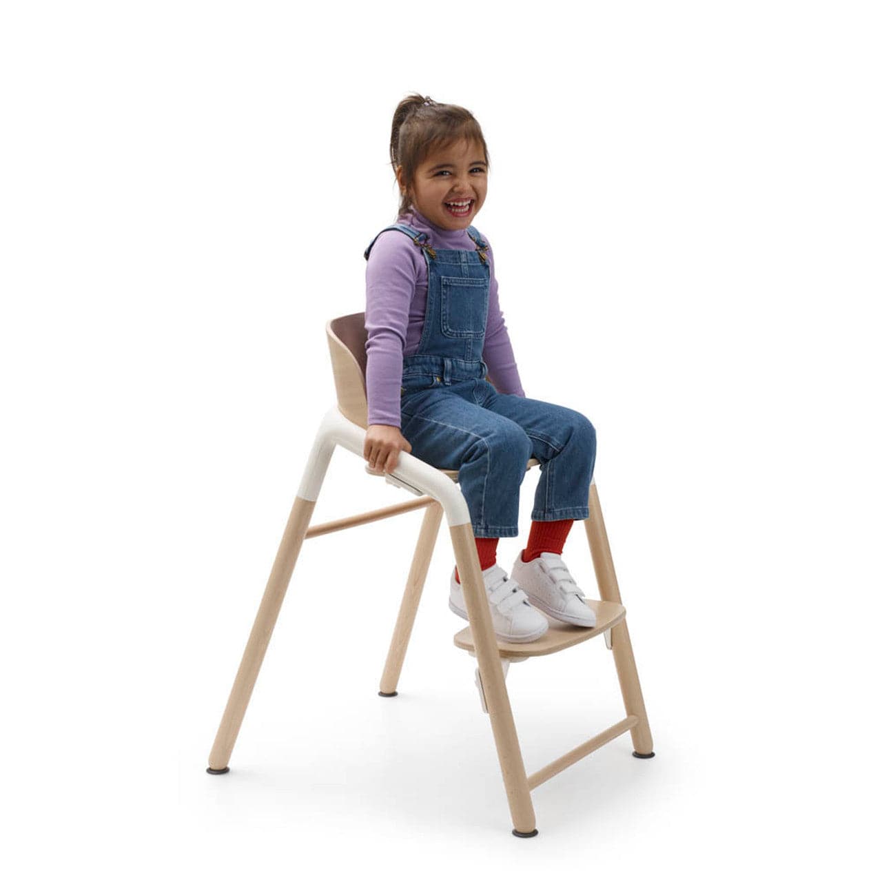 Bugaboo Giraffe Highchair + Baby Set & Pillow Set - Neutral Wood/White -  | For Your Little One