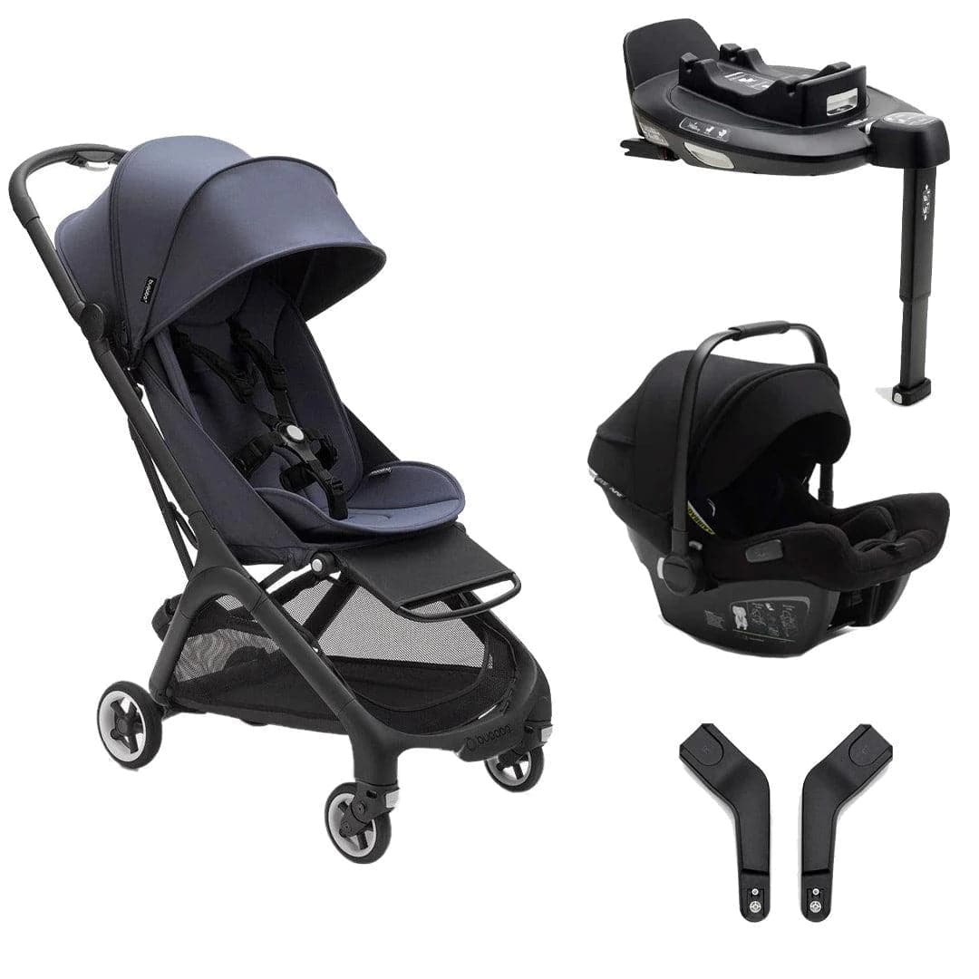 Bugaboo Butterfly + Turtle And Base Travel System Bundle - Stormy Blue - For Your Little One