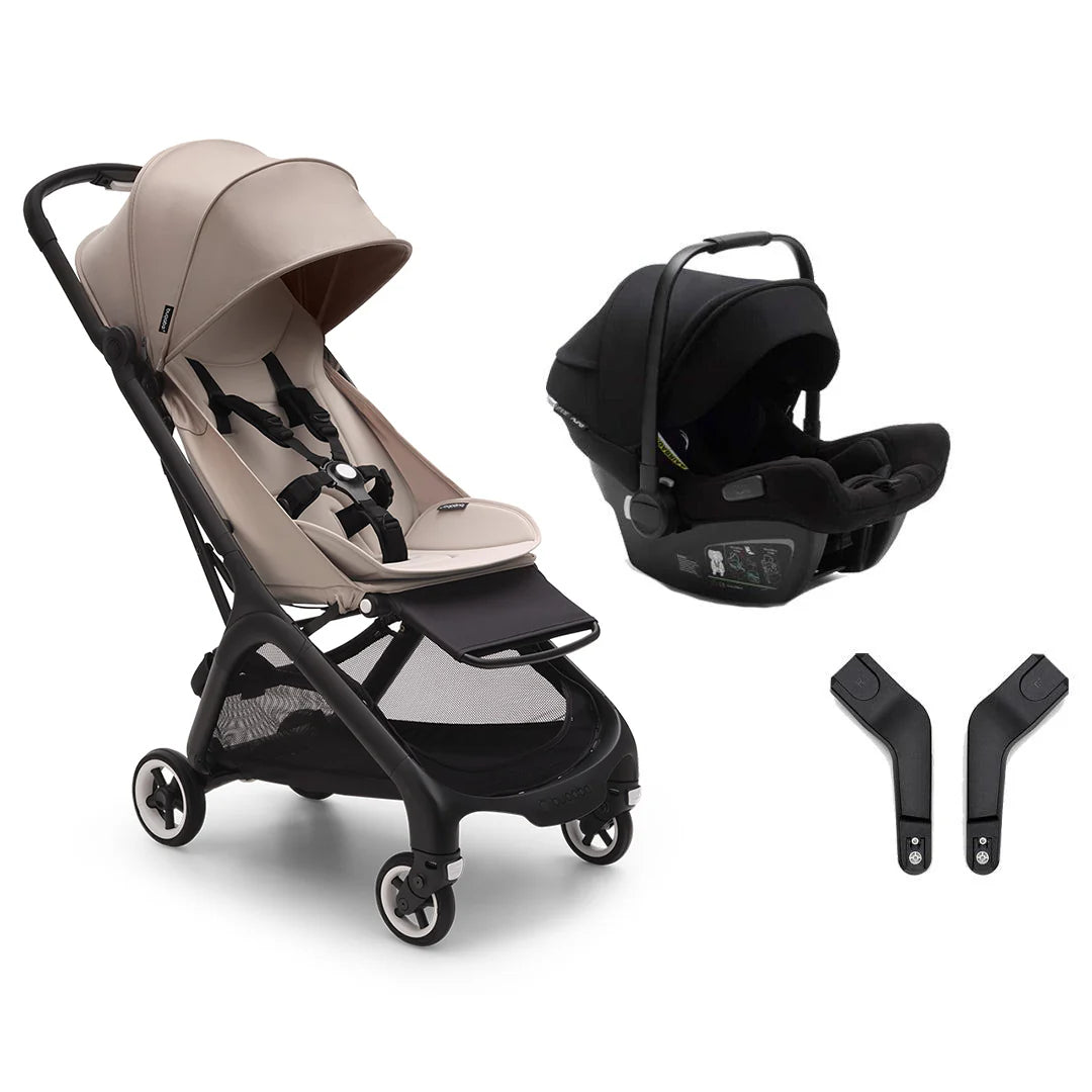 Bugaboo Butterfly + Turtle Travel System Bundle - Desert Taupe   