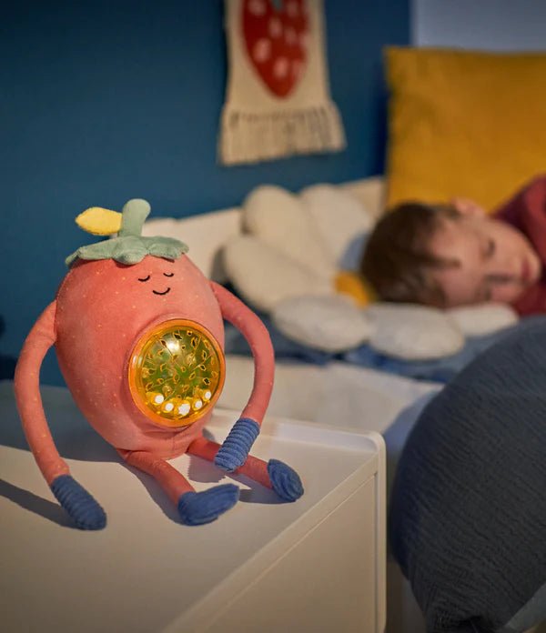 Clearance - Babymoov Barnaby Plush Cuddly Strawberry Projector Nightlight - For Your Little One