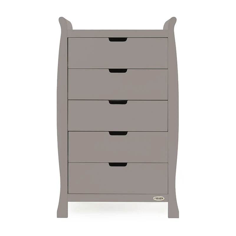 Obaby Stamford Tall Chest of Drawers - Taupe Grey -  | For Your Little One
