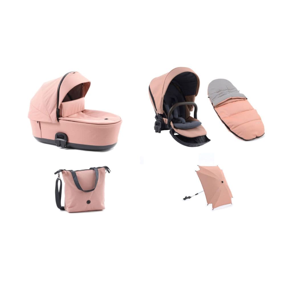 BabyStyle Prestige Vogue Fabric Pack - Coral (Brown Leather) - For Your Little One
