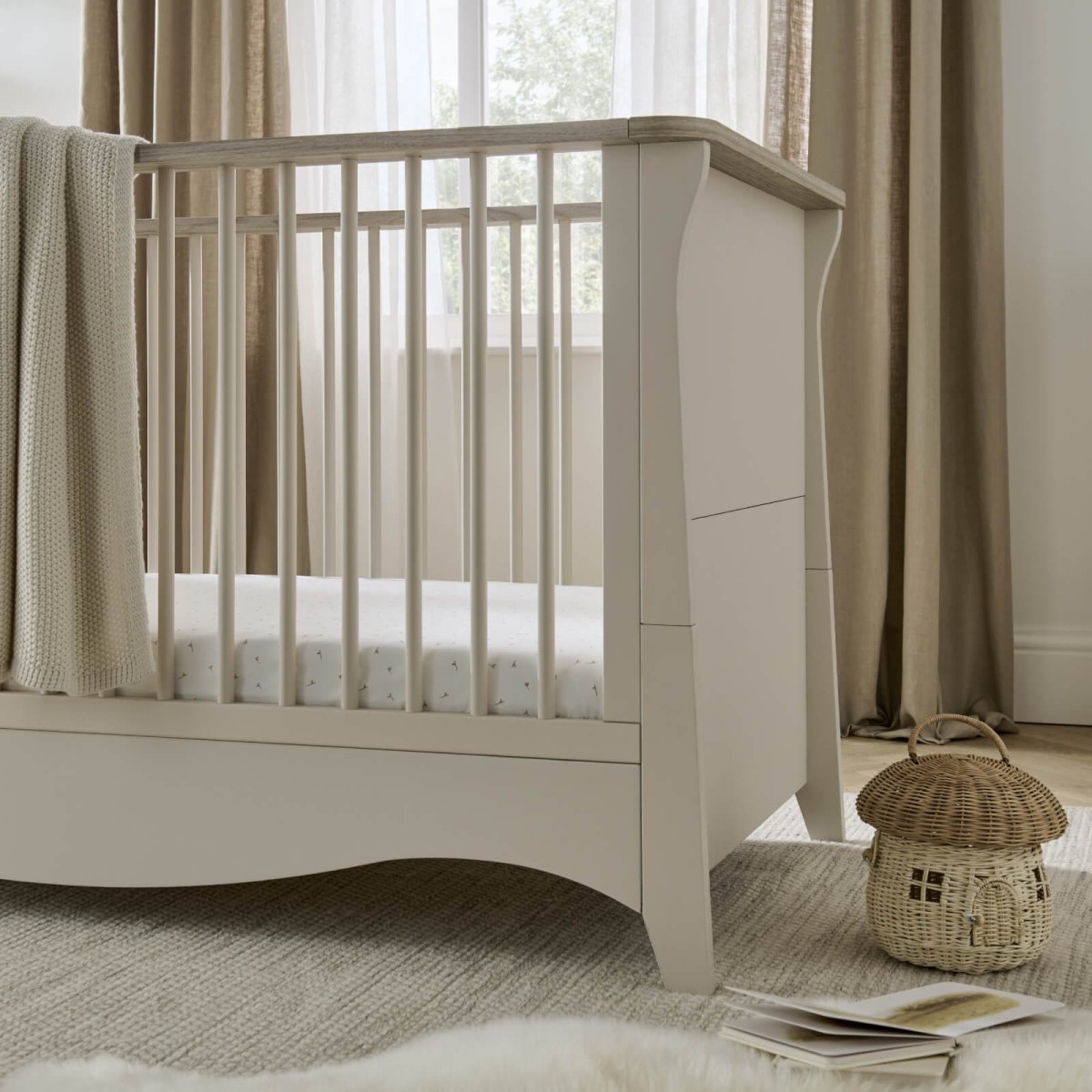 Cuddleco Clara 3 Piece Nursery Furniture Set - Cashmere & Ash - For Your Little One