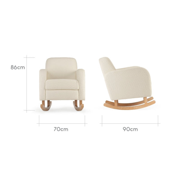 Cuddleco Etta Nursing Chair - Boucle Off White - For Your Little One