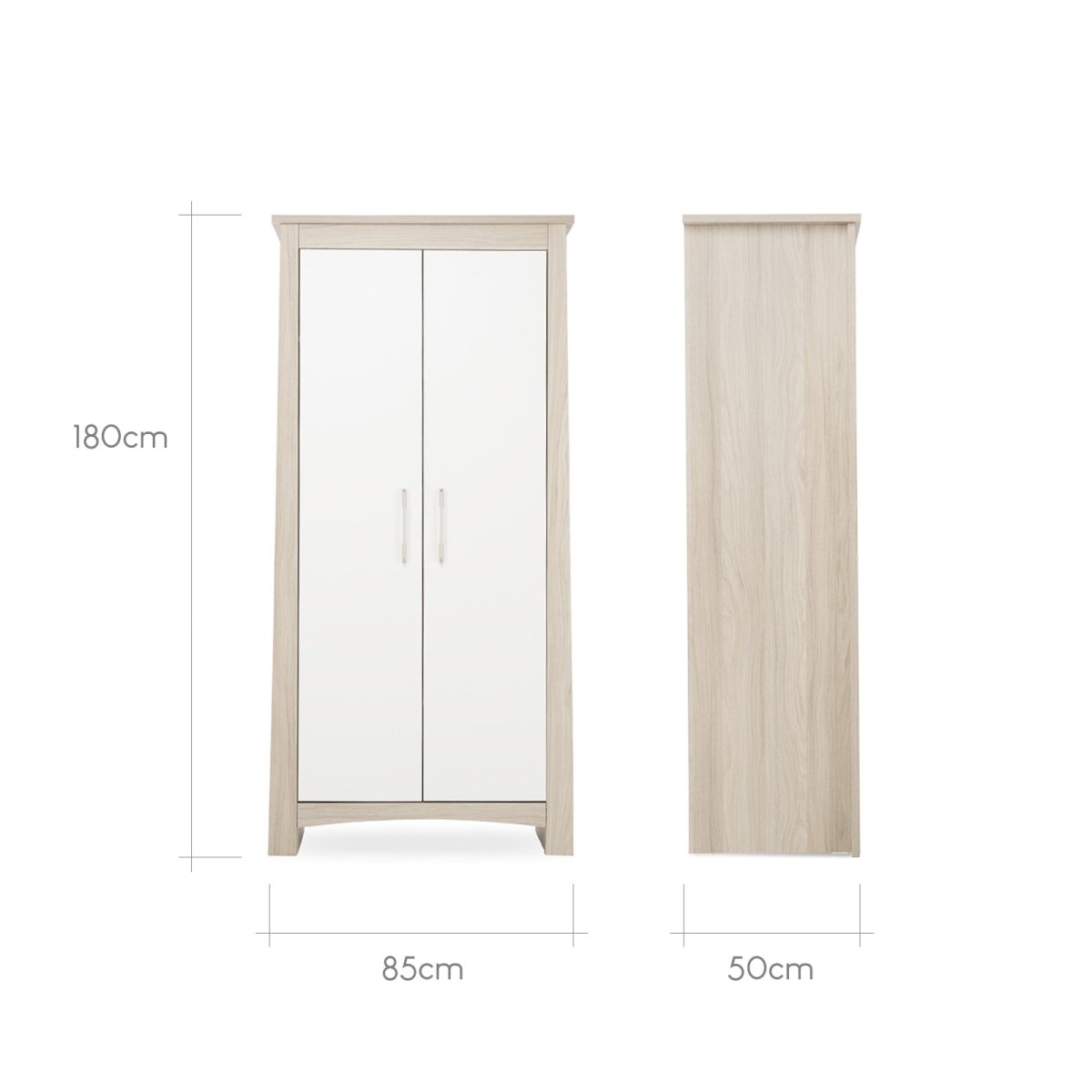 Cuddleco Lana 3 Piece Nursery Furniture Set - Ash & White - For Your Little One