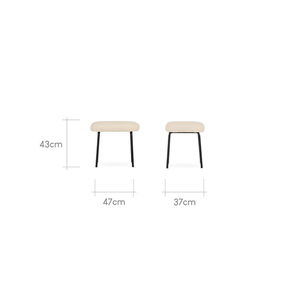 CuddleCo Marley Nursing Chair & Footstool - Teddy Light Beige - For Your Little One