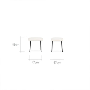 CuddleCo Marley Nursing Chair & Footstool - Teddy Off White - For Your Little One