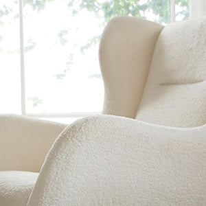 CuddleCo Marley Nursing Chair & Footstool - Teddy Off White - For Your Little One