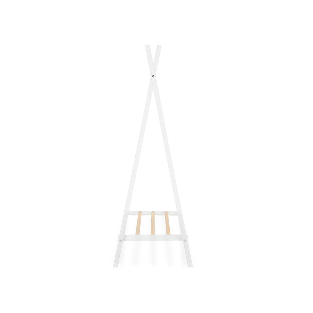 CuddleCo Nola 3 Piece Set Changer, Cot Bed + Clothes Rail - White/Natural - For Your Little One