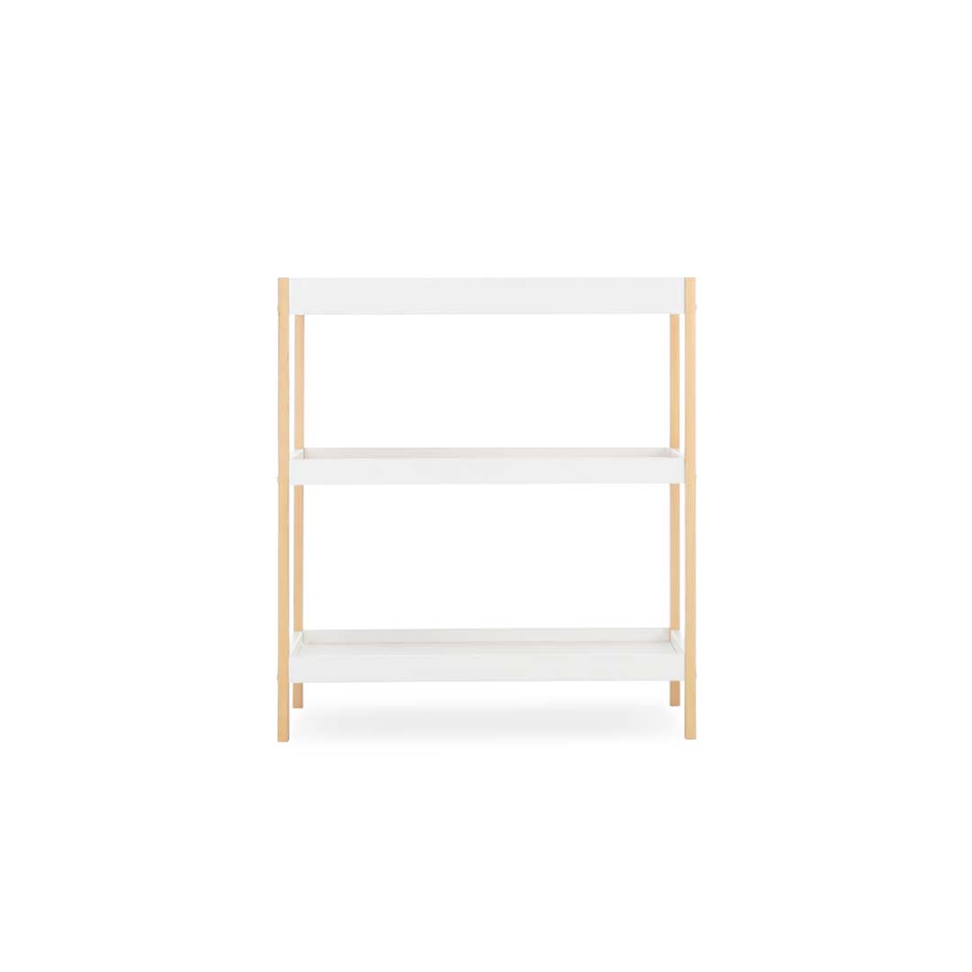 CuddleCo Nola 3 Piece Set Changer, Cot Bed + Clothes Rail - White/Natural - For Your Little One