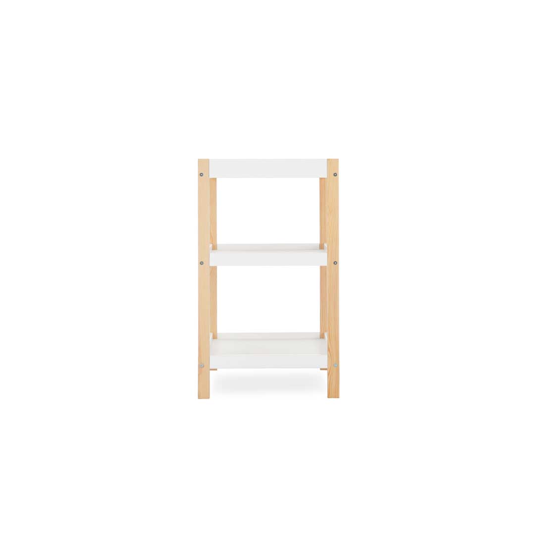 CuddleCo Nola 3 Piece Set Changer, Cot Bed + Clothes Rail - White/Natural - For Your Little One