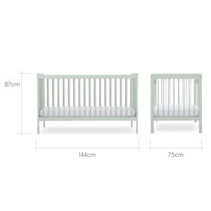 Cuddleco Nola Cot bed - Sage Green - For Your Little One