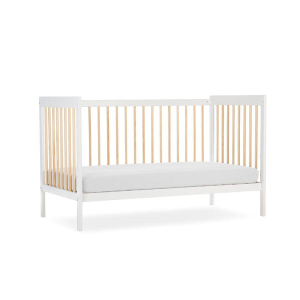 CuddleCo Nola Cot Bed - White/Natural - For Your Little One