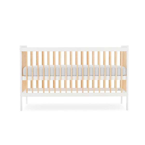 CuddleCo Nola Cot Bed - White/Natural - For Your Little One