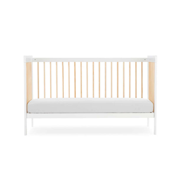 CuddleCo Nola Cot Bed - White/Natural - For Your Little One