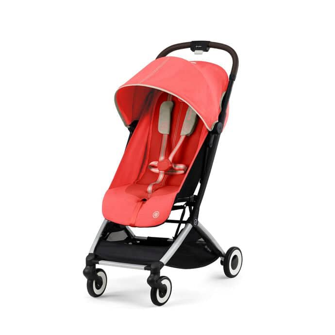Cybex Orfeo Silver Stroller Inc Raincover - hibiscus red - For Your Little One