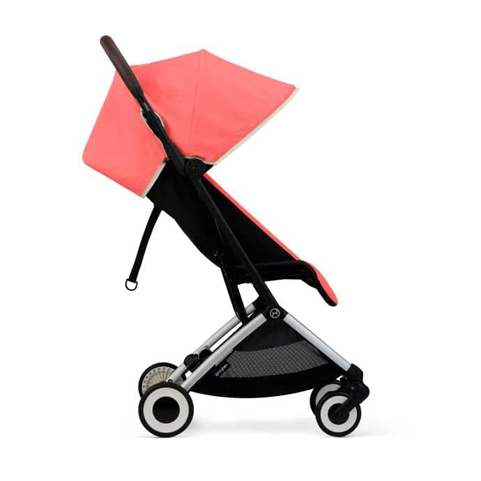 Cybex Orfeo Silver Stroller Inc Raincover - Hibiscus Red   