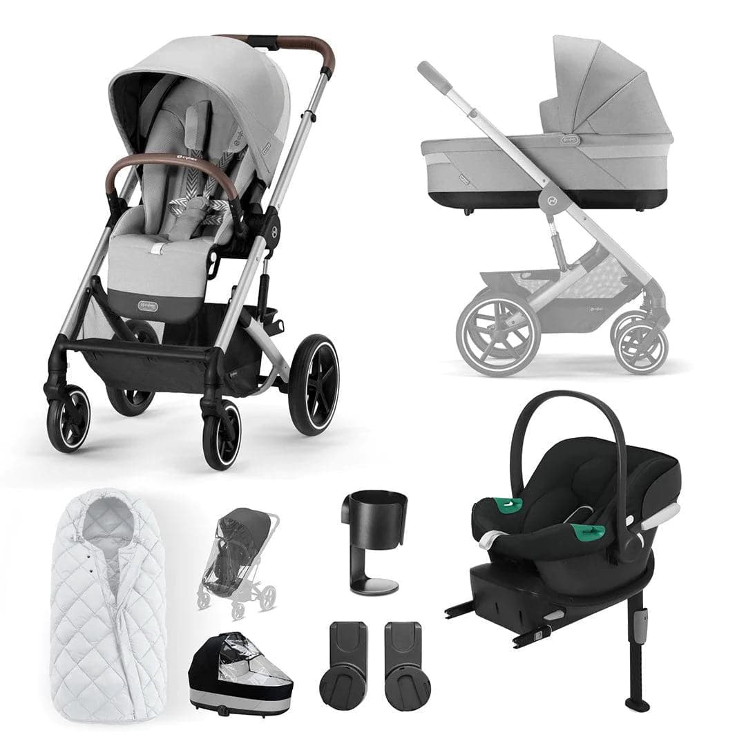 Cybex Balios S Lux 10 Piece Comfort Travel System Bundle - Lava Grey -  | For Your Little One