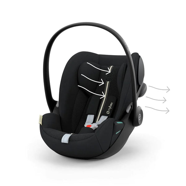 Cybex Cloud G i - Size Plus Newborn Car Seat - Moon Black - For Your Little One
