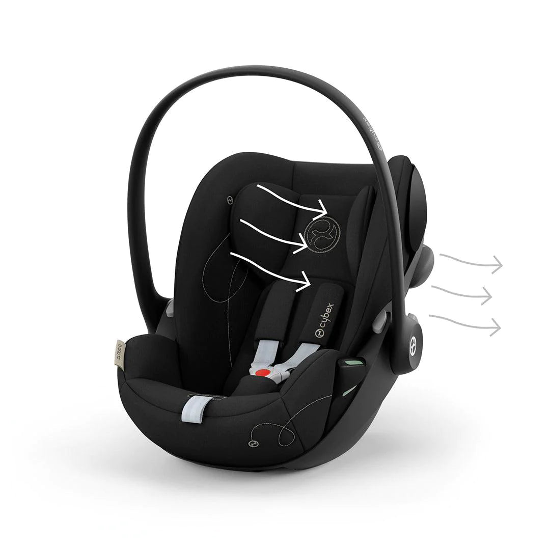 Cybex Cloud G i-Size Newborn Car Seat - Moon Black - For Your Little One