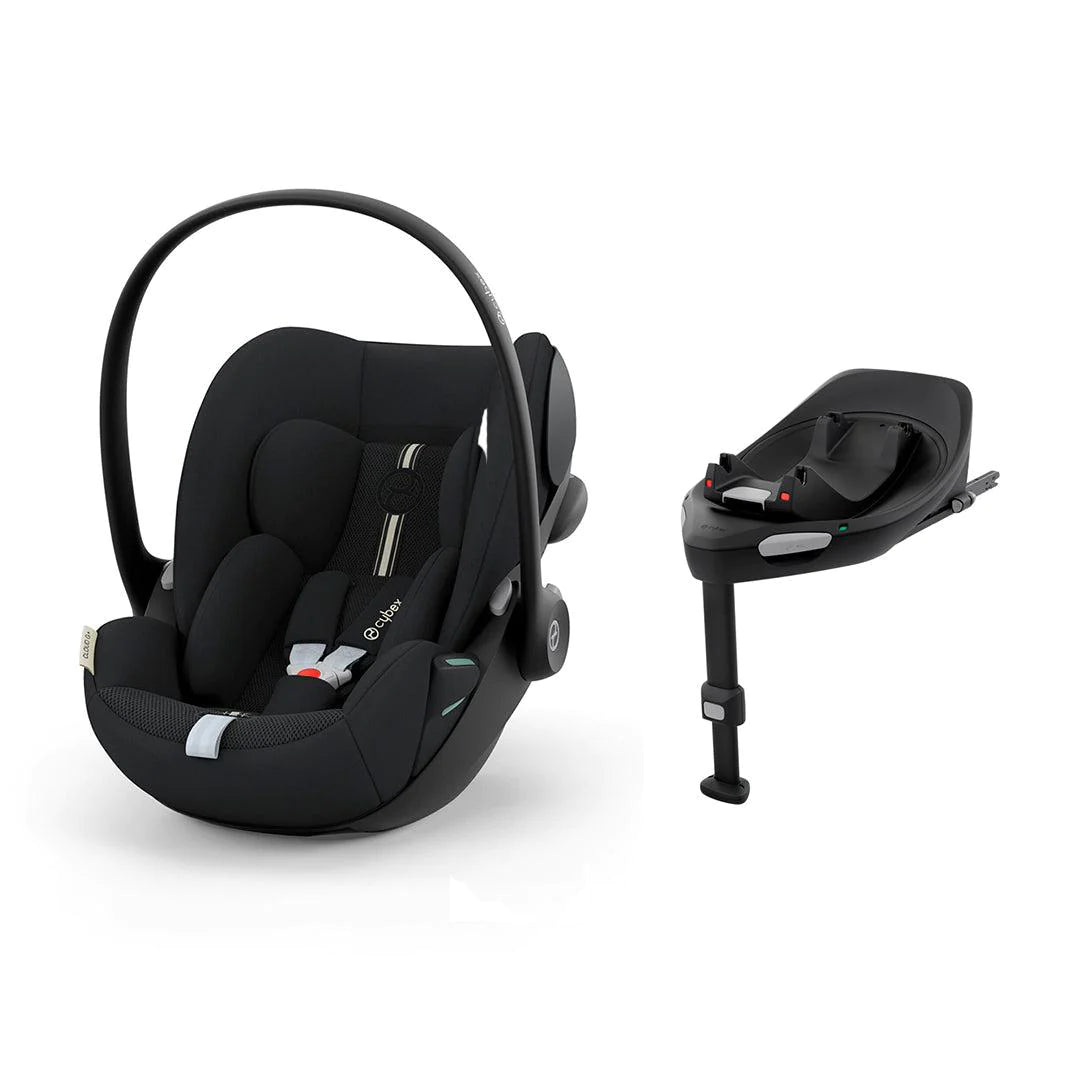 Cybex Cloud G i-Size Plus Newborn Car Seat - Moon Black - With Base | For Your Little One